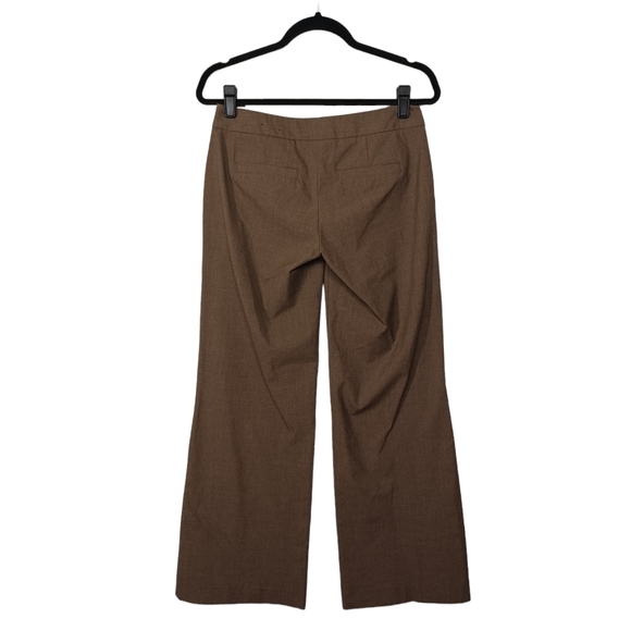 EXPRESS DESIGN STUDIO Brown Straight Leg Career Trouser Pants 2 X-Small - Picture 2 of 7